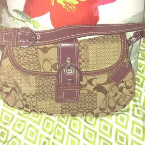 Coach Multi-Patch Signature Hobo Handbag!